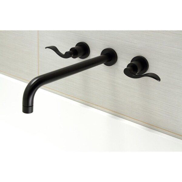 KS8040DFL Wall Mount Tub Faucet, Matte Black